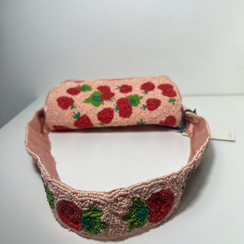 Sincerely Jules Viral Strawberry Tomato Beaded Shoulder Bag Purse Handbag - Picture 7 of 11